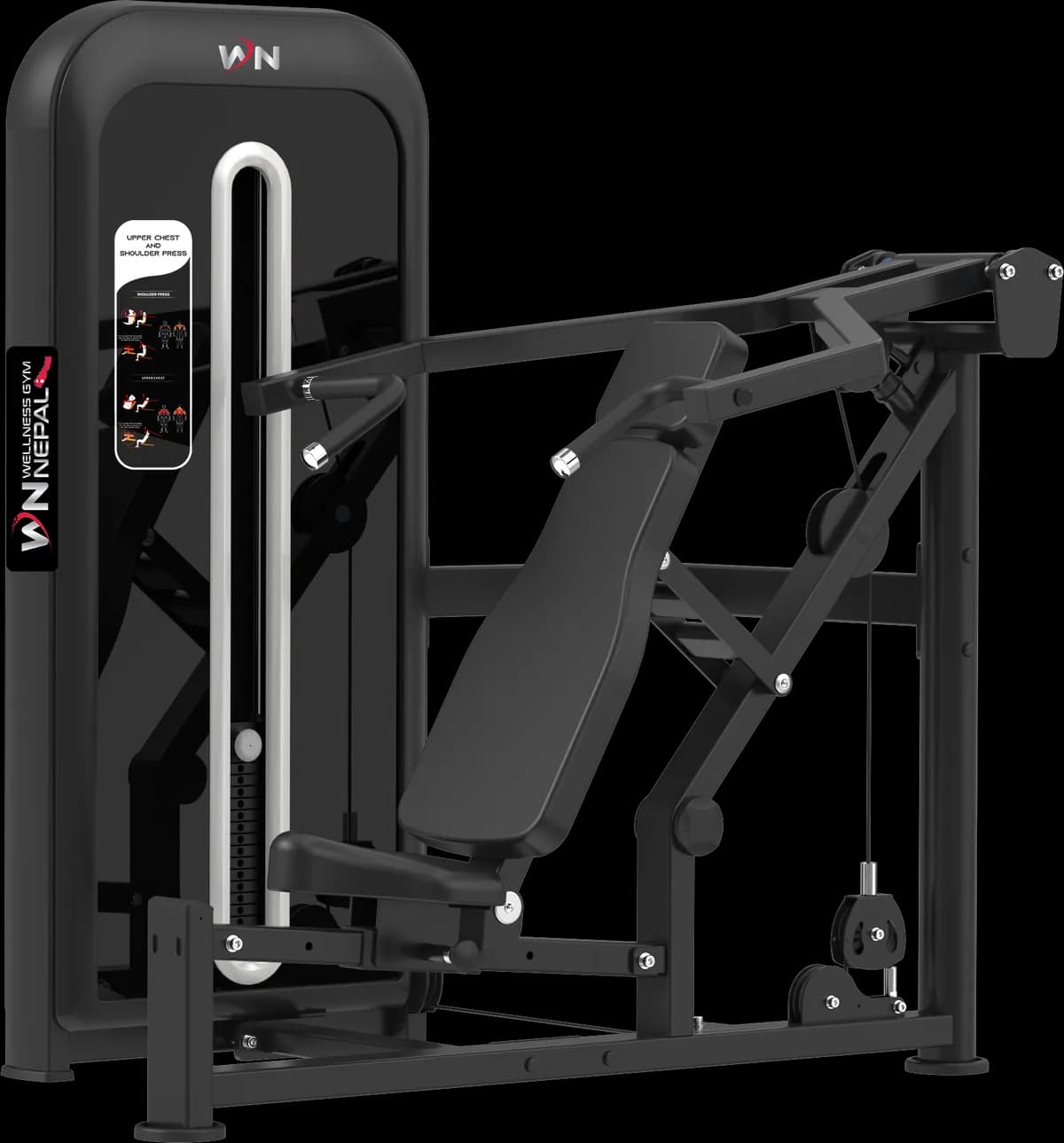 Seated and Horizontal Shoulder Press - Commercial Gym Equipment Nepal