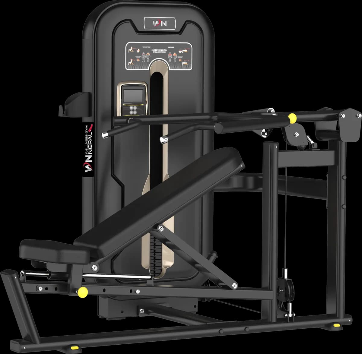 Seated and Horizontal Shoulder Press - Commercial Gym Equipment Nepal
